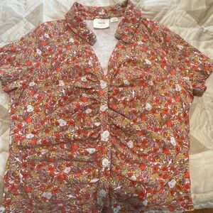 Anthropologie Maeve Multicolor Patterned Top